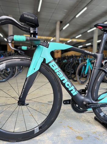 Used Bianchi Aquila CV Dura Ace Di2 Carbon 2024 Road & Gravel, Blue — image 11 of 16