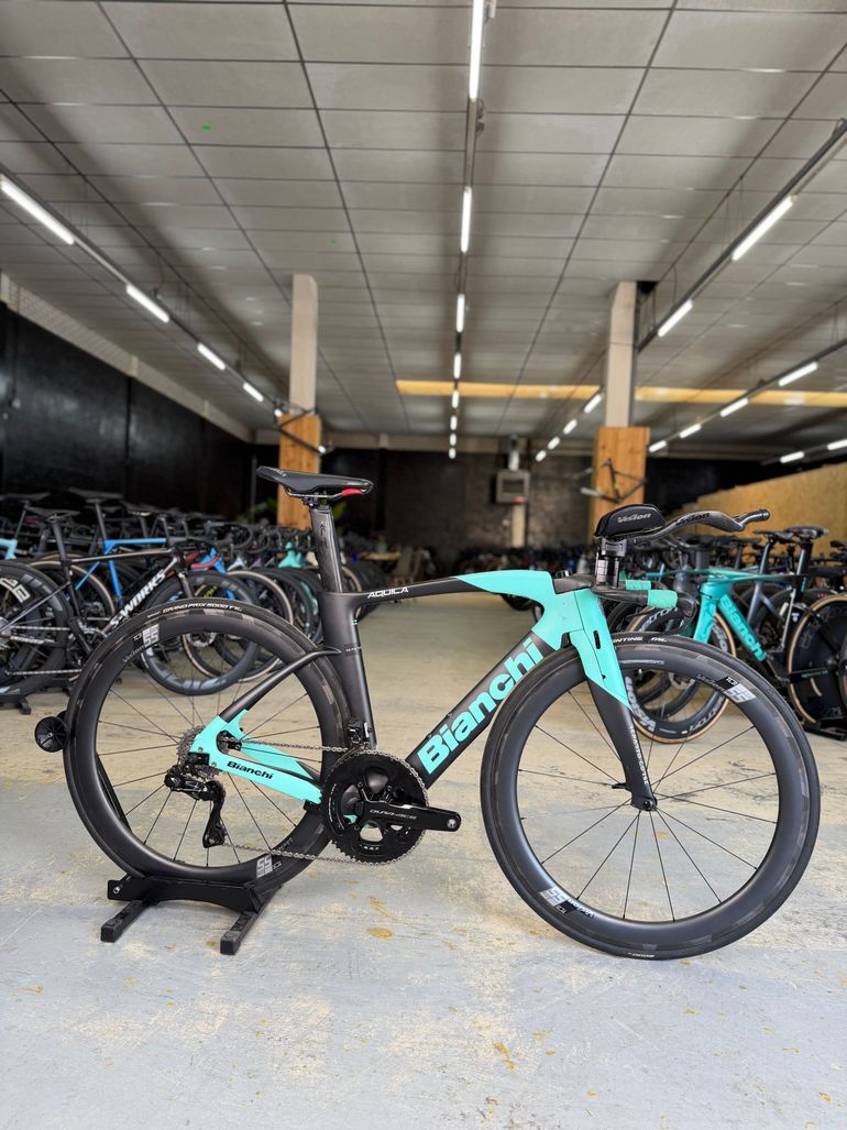 Used Bianchi Aquila CV Dura Ace Di2 Carbon 2024 Road & Gravel, Blue — image 1 of 16