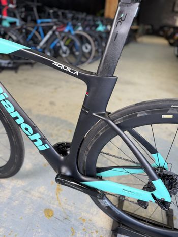 Used Bianchi Aquila CV Dura Ace Di2 Carbon 2024 Road & Gravel, Blue — image 14 of 16