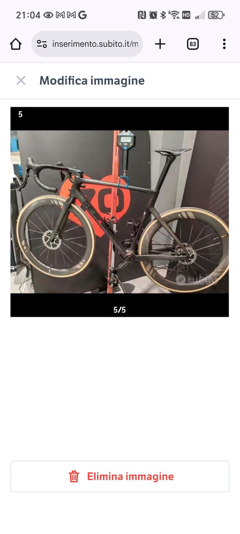 Used De Rosa 70 Pirinfarina 2024 Road & Gravel, Black — image 9 of 9