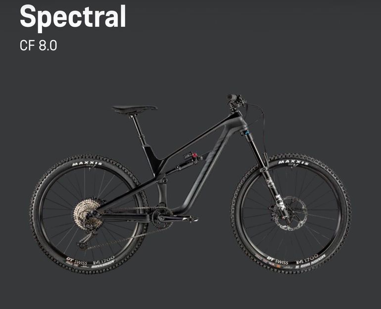 Used Canyon Spectral CF 8.0 2020 2020 Mountainbike, Black, 27.5 — image 1 of 18