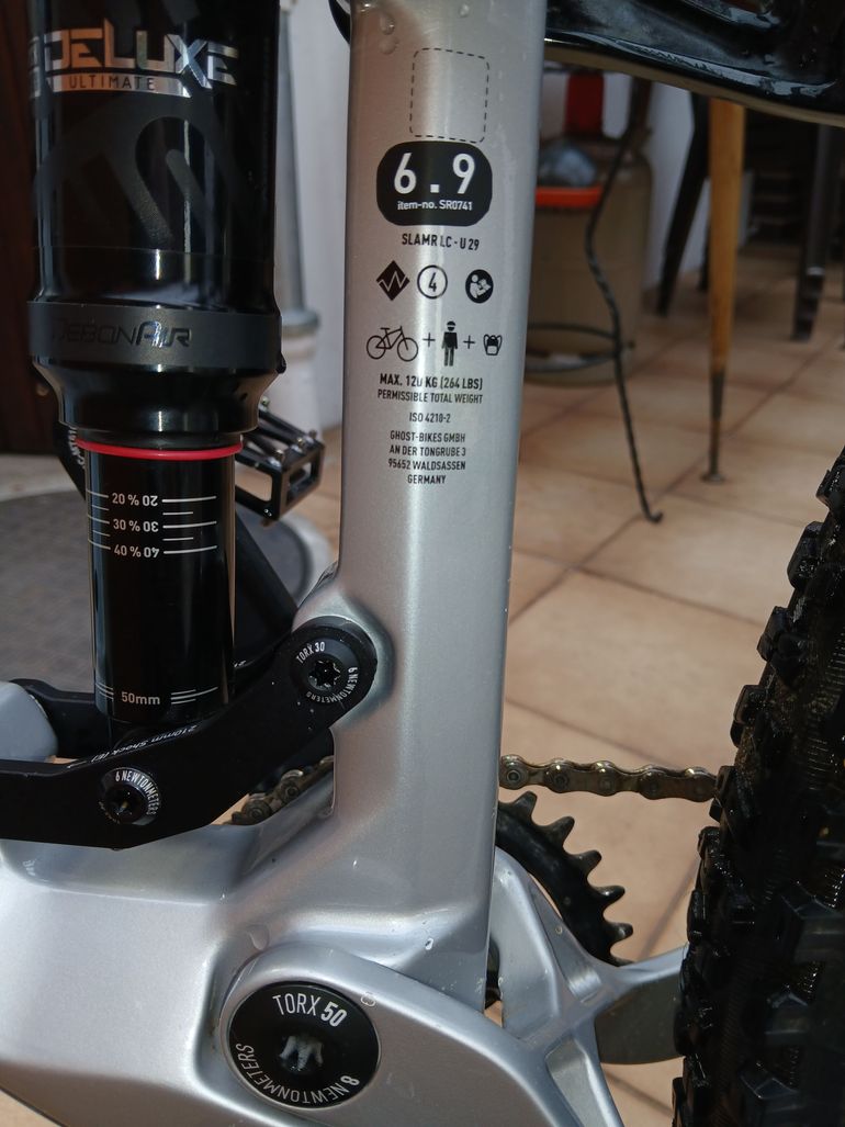 Ghost SL AMR 6.9 LC U 2020 2020 Mountainbike de segunda mano, Gris claro — imagen 7 de 9