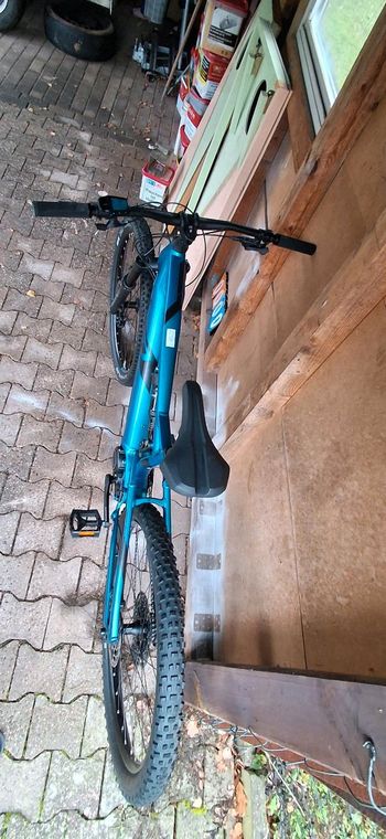 Gebrauchtes Raymon FullRay 150 E 8.0 2022 Mountainbike, Blau — Bild 5 von 9