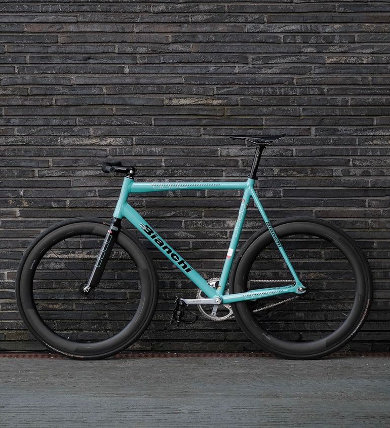 Bianchi Pista Single Speed / Fixed Gear 2009 Road & Gravel d'occasion — image 5 sur 9