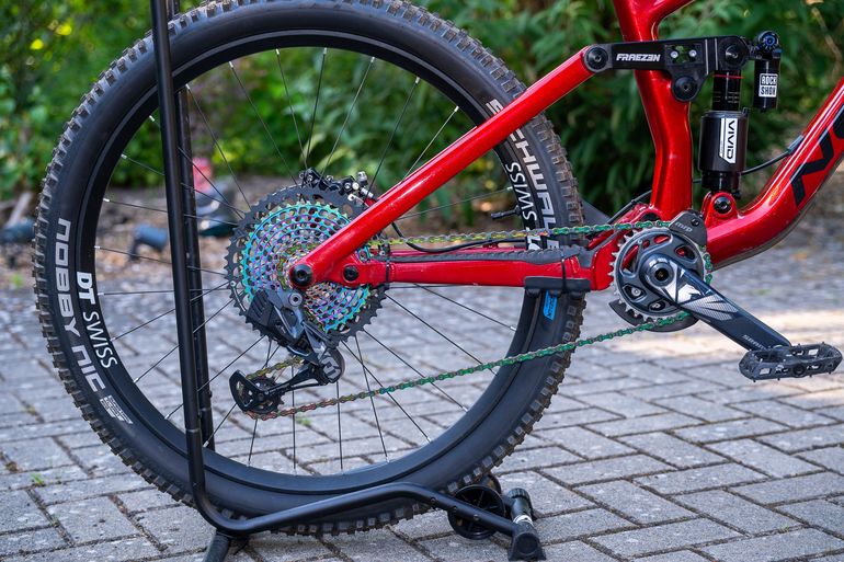 Gebrauchtes Norco Sight C3 29 2023 Custom AXS Fraezen Link Mullet X01 XX1 AXS 2023 Mountainbike, Rot — Bild 3 von 11