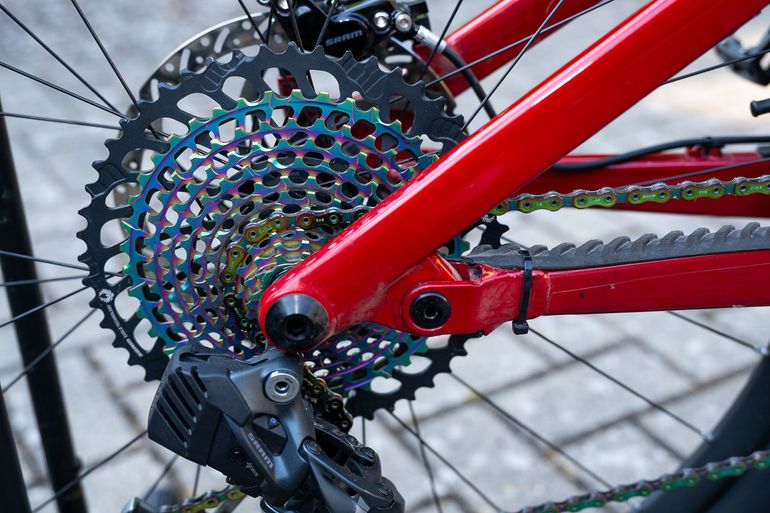 Gebrauchtes Norco Sight C3 29 2023 Custom AXS Fraezen Link Mullet X01 XX1 AXS 2023 Mountainbike, Rot — Bild 7 von 11