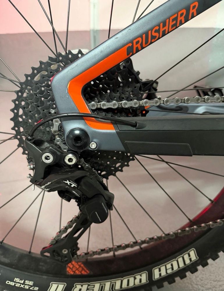 Gebrauchtes Mondraker e-Crusher Carbon R+ 2018 2018 Mountainbike, Hellgrau, 27.5 — Bild 6 von 18