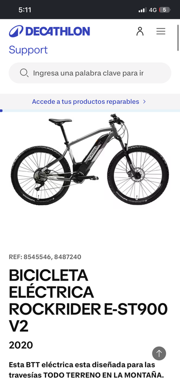 Tweedehands ROCKRIDER E-ST900 Electric Mountain Shimano Deore XT 2020 Mountainbike — afbeelding 6 van 6