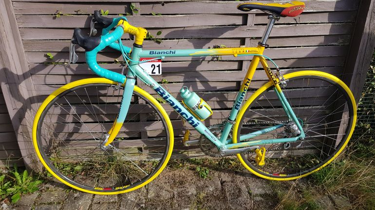 Gebrauchtes Bianchi Mega Pro XL Pantani 1998 1998 Road & Gravel, Grün — Bild 2 von 17
