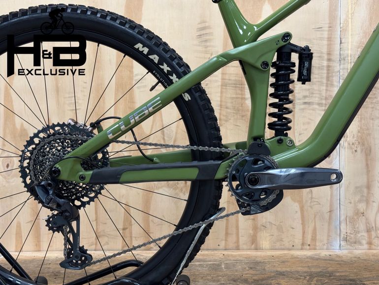 CUBE Stereo ONE77 C:68 TM Carbon Sram GX 2024 Mountainbike de segunda mano, Verde — imagen 11 de 13