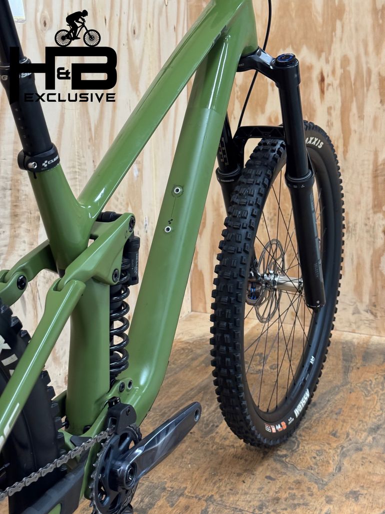 CUBE Stereo ONE77 C:68 TM Carbon Sram GX 2024 Mountainbike de segunda mano, Verde — imagen 10 de 13