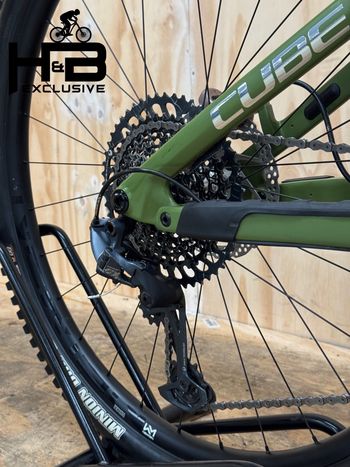 CUBE Stereo ONE77 C:68 TM Carbon Sram GX 2024 Mountainbike de segunda mano, Verde — imagen 12 de 13