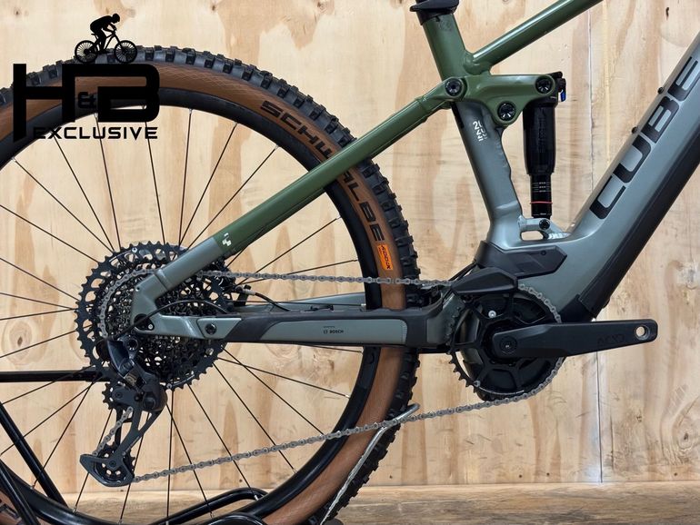 CUBE Stereo Hybrid 120 TM 750 Sram GX 2024 Mountainbike de segunda mano, Gris claro — imagen 12 de 14