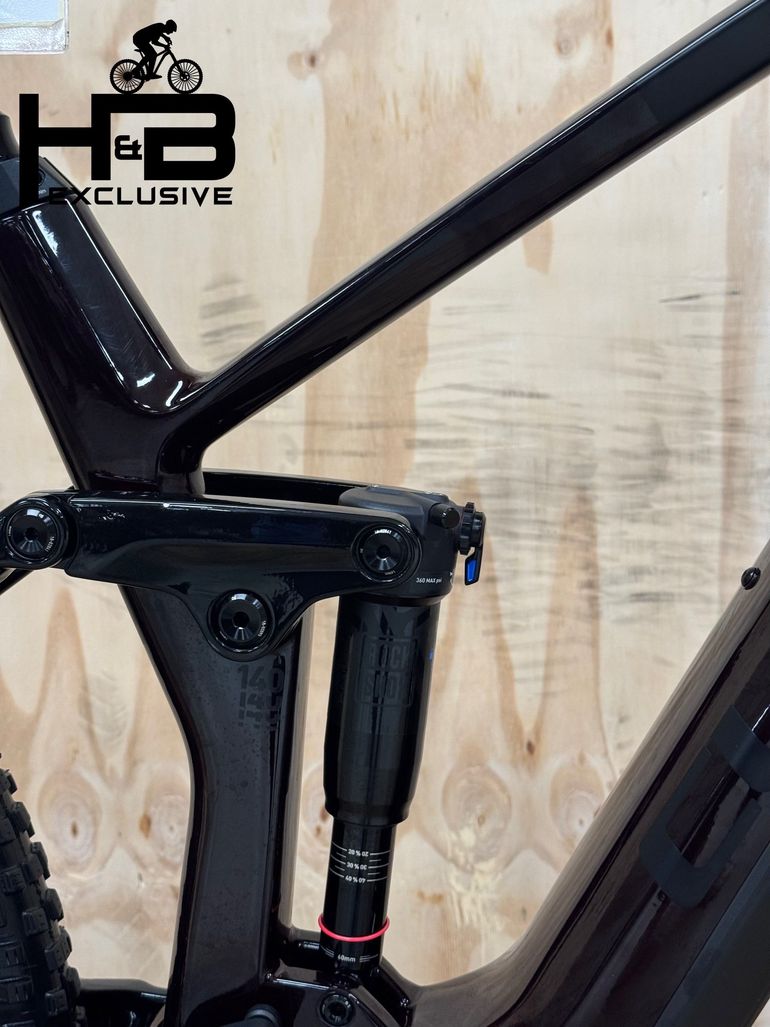Gebrauchtes CUBE Stereo Hybrid 140 HPC Race 750 Carbon Shimano XT 2024 Mountainbike, Schwarz — Bild 11 von 15