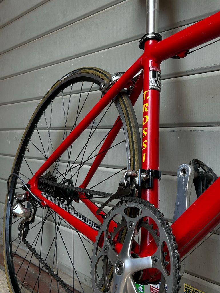 Tullio Rossi Custom Shimano Dura Ace 2000 Road & Gravel usato, Rosso — immagine 3 di 8