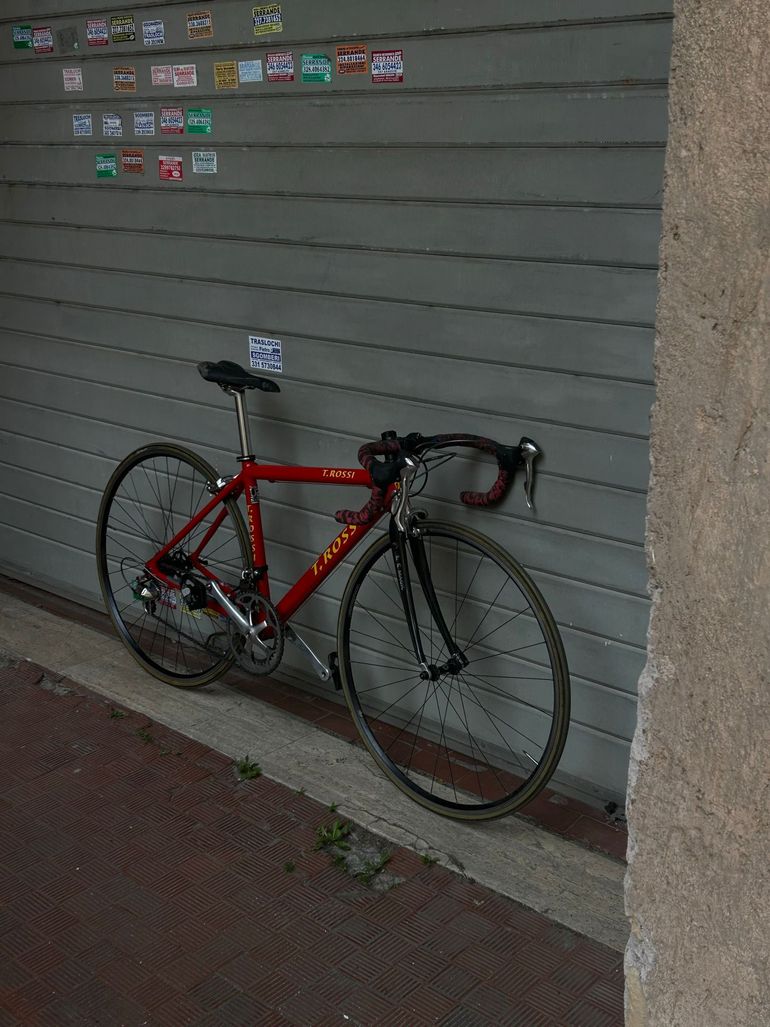 Tullio Rossi Custom Shimano Dura Ace 2000 Road & Gravel usato, Rosso — immagine 5 di 8
