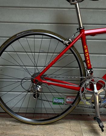 Tullio Rossi Custom Shimano Dura Ace 2000 Road & Gravel usato, Rosso — immagine 6 di 8