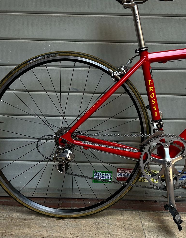 Tullio Rossi Custom Shimano Dura Ace 2000 Road & Gravel usato, Rosso — immagine 6 di 8