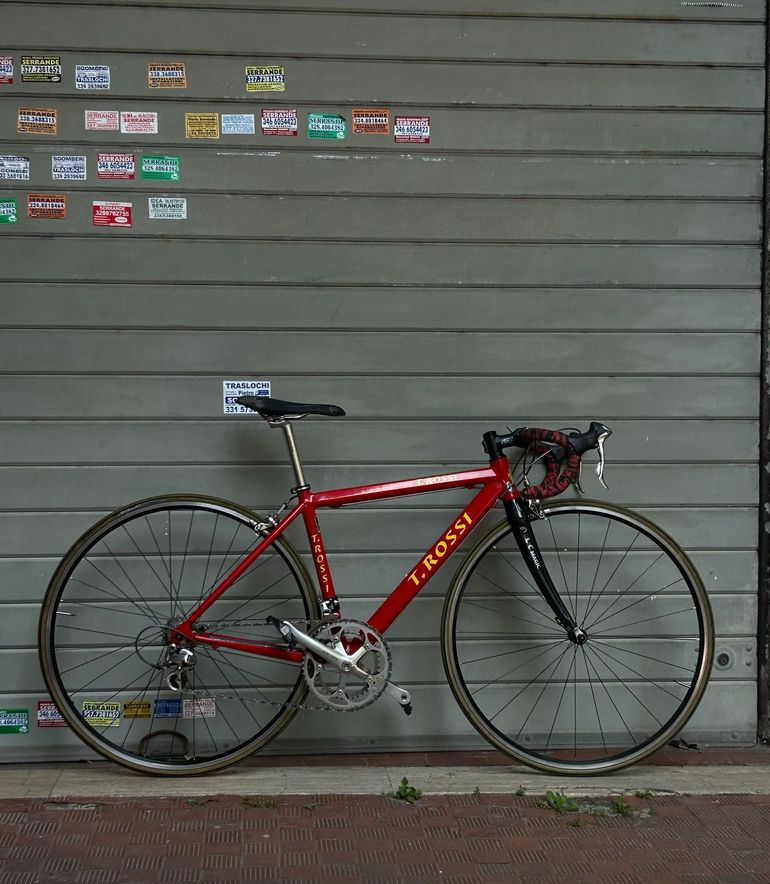 Tullio Rossi Custom Shimano Dura Ace 2000 Road & Gravel usato, Rosso — immagine 4 di 8
