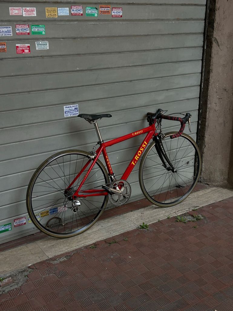 Tullio Rossi Custom Shimano Dura Ace 2000 Road & Gravel usato, Rosso — immagine 8 di 8