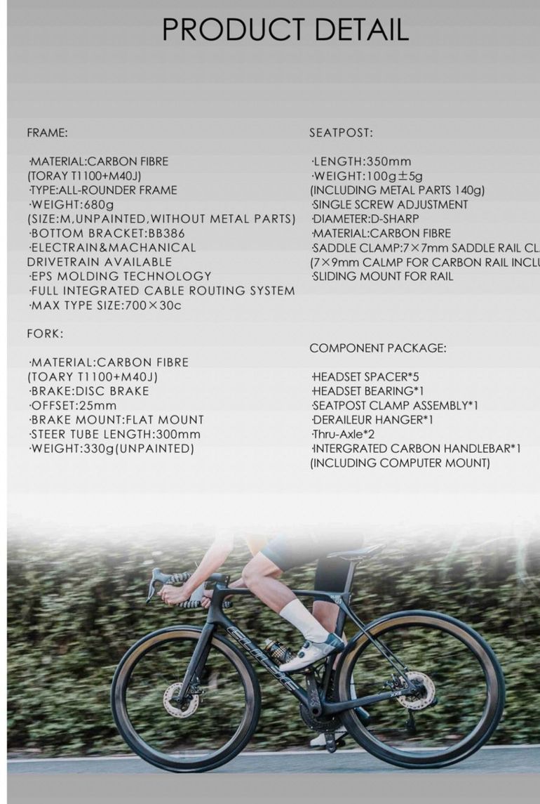 Used Elilee Custom Frameset 2025 Road & Gravel, Black — image 3 of 3