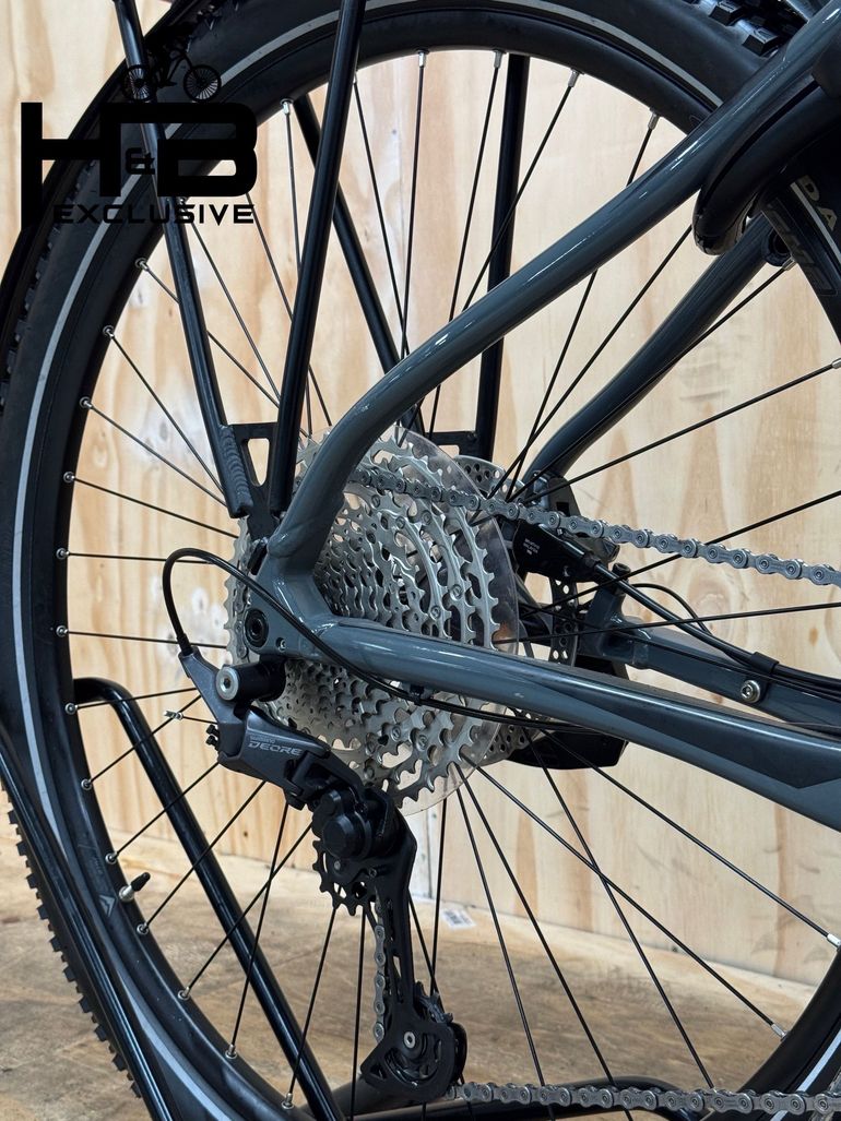 Merida EBig.Tour 675 EQ Shimano Deore 2022 Urban de segunda mano, Gris claro — imagen 12 de 13