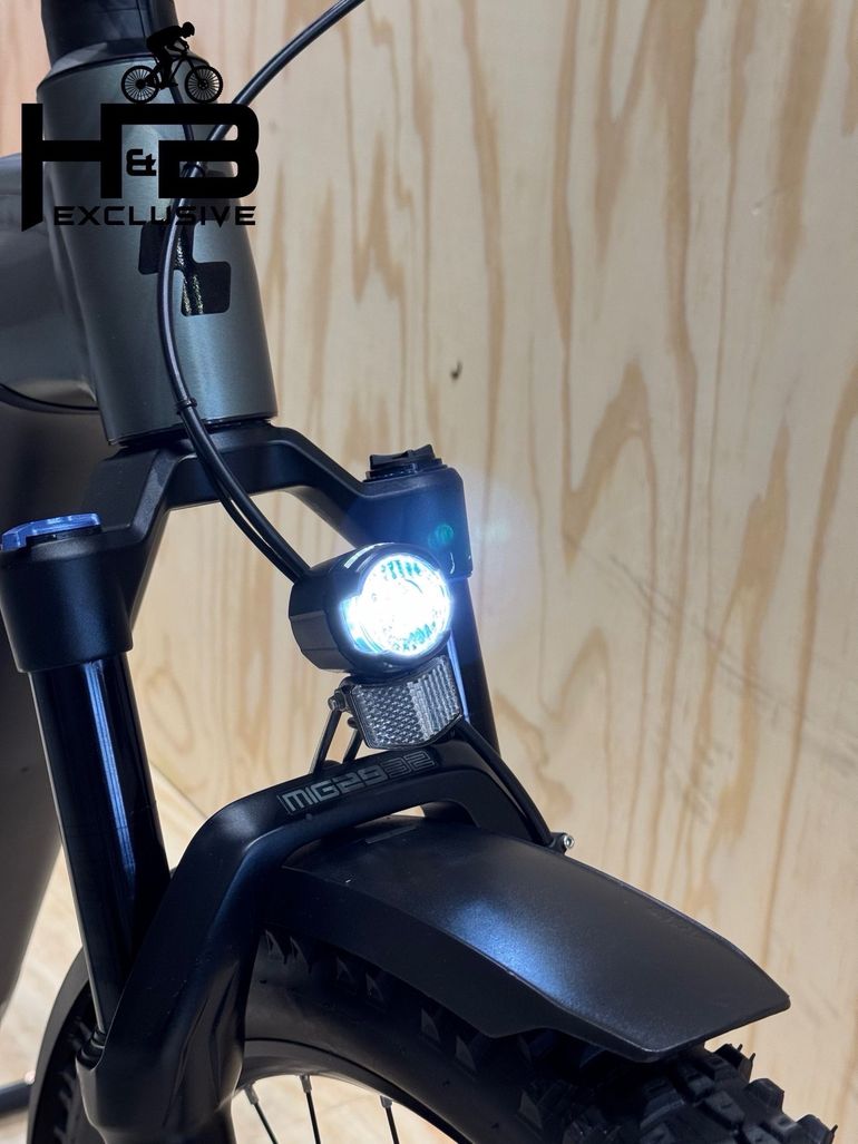 CUBE Reaction Hybrid Pro 500 Allroad Shimano Deore 2023 Mountainbike de segunda mano, Gris claro — imagen 4 de 15