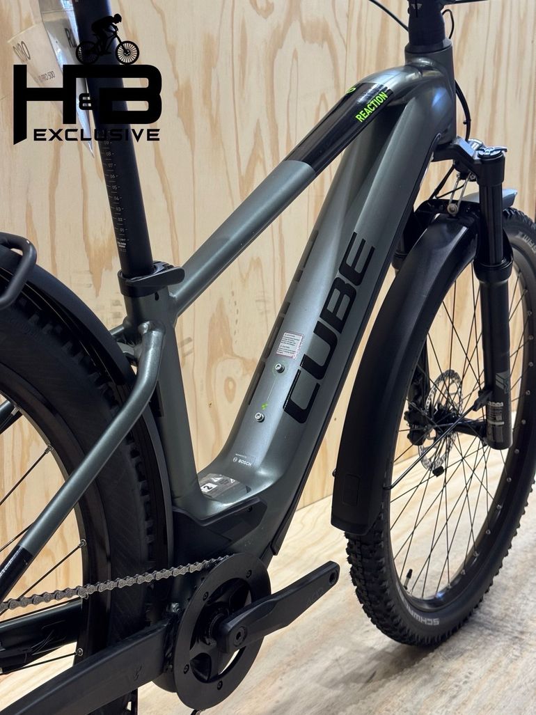CUBE Reaction Hybrid Pro 500 Allroad Shimano Deore 2023 Mountainbike de segunda mano, Gris claro — imagen 12 de 15