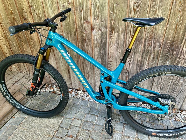 Propain Hugene CF 29" Highend 2023 2023 Mountainbike de segunda mano, Azul — imagen 6 de 13