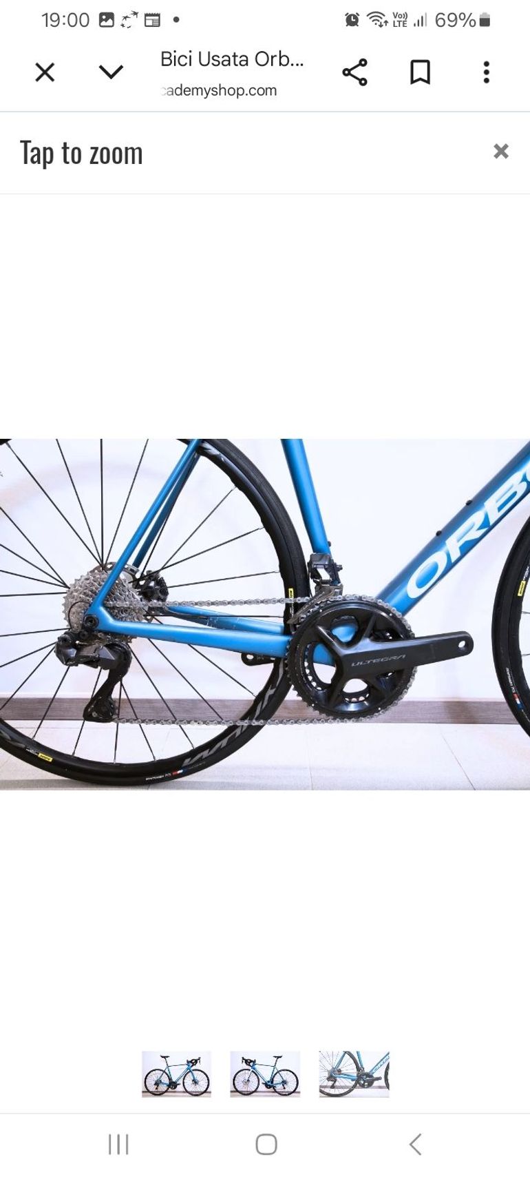 Used Orbea Orca Shimano Ultegra Di2 2024 Road & Gravel, Blue — image 5 of 7