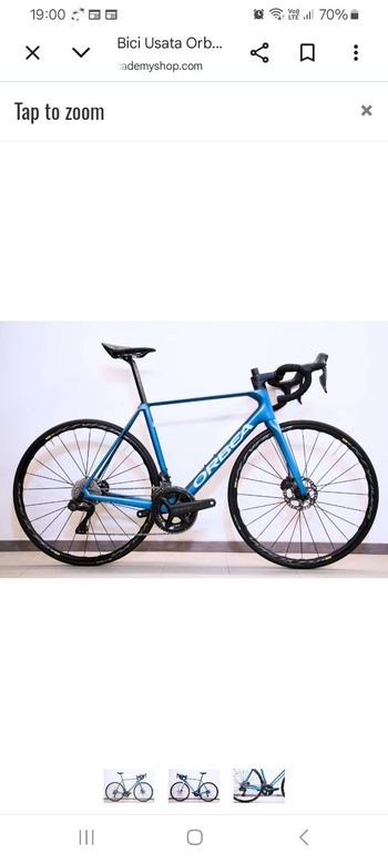 Used Orbea Orca Shimano Ultegra Di2 2024 Road & Gravel, Blue — image 6 of 7