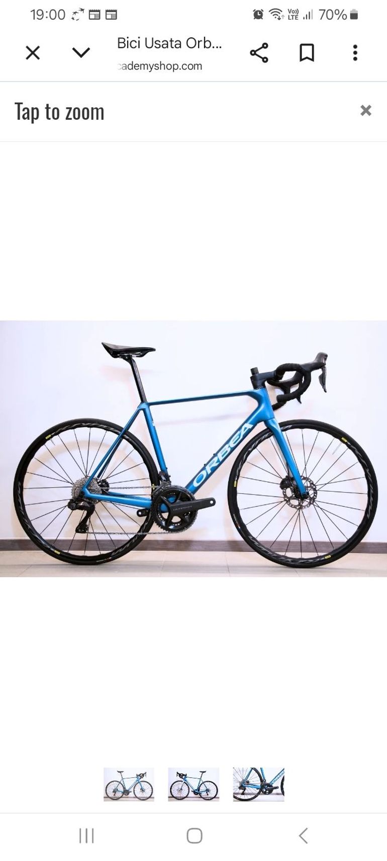 Used Orbea Orca Shimano Ultegra Di2 2024 Road & Gravel, Blue — image 6 of 7