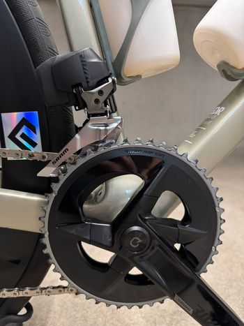 Gebrauchtes Van Rysel EDR CF | Leeze CC 58 Carbon Laufräder | SRAM Rival AXS 2024 Road & Gravel, Hellgrau — Bild 7 von 7