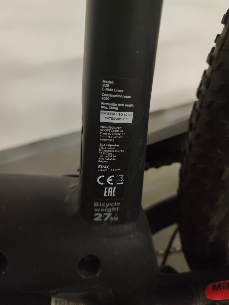 Used Scott Sub Cross 20 Men 2019 2019 Urban, Black — image 2 of 3