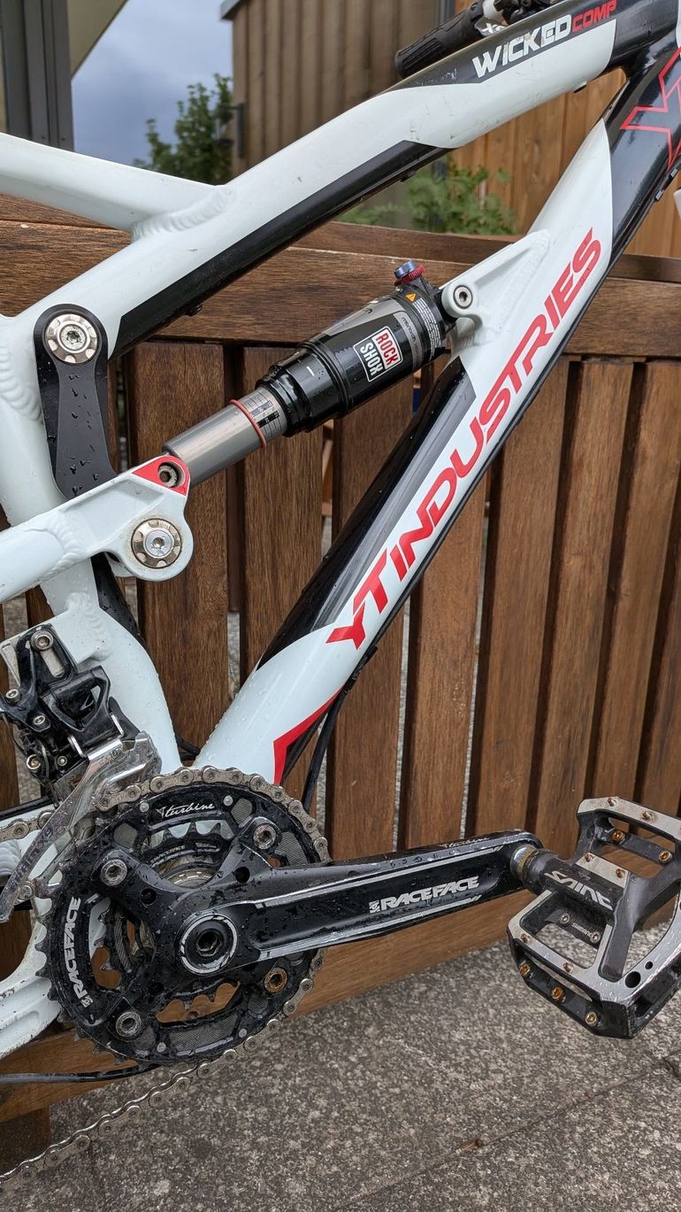 Gebrauchtes YT Industries Custom SRAM X9 2013 Mountainbike, Weiß — Bild 4 von 10