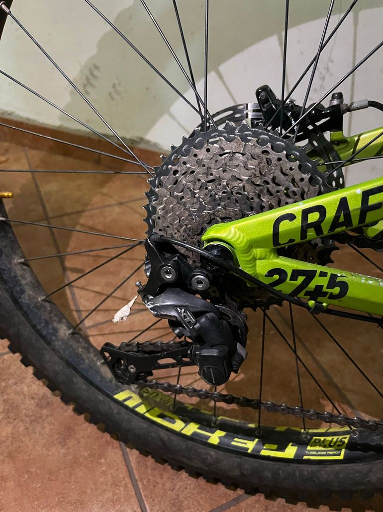 Mondraker crafty rr lime 2016 Custom Shimano Deore XT 2016 Mountainbike d'occasion — image 8 sur 8
