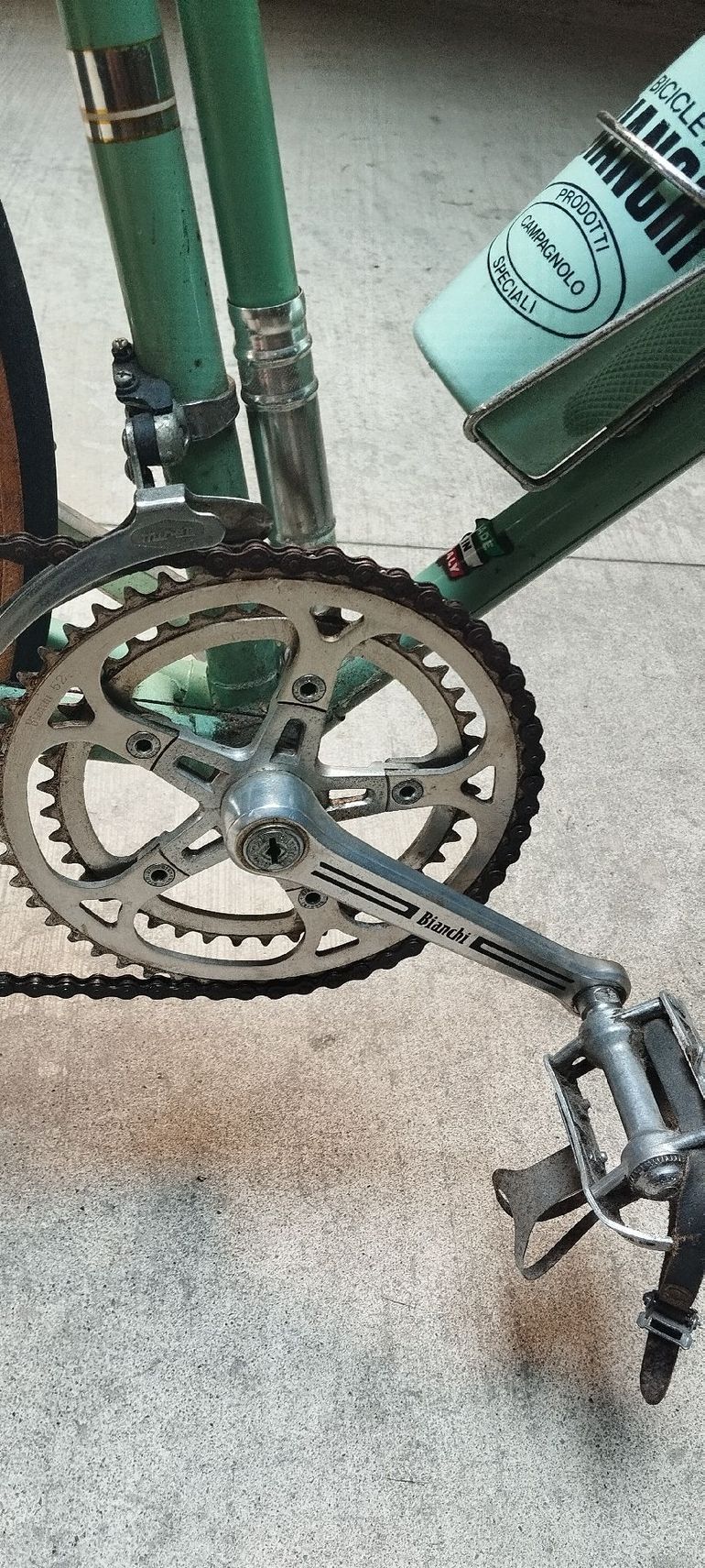 Bianchi Custom Campagnolo Record 1970 Road & Gravel de segunda mano, Verde — imagen 2 de 11