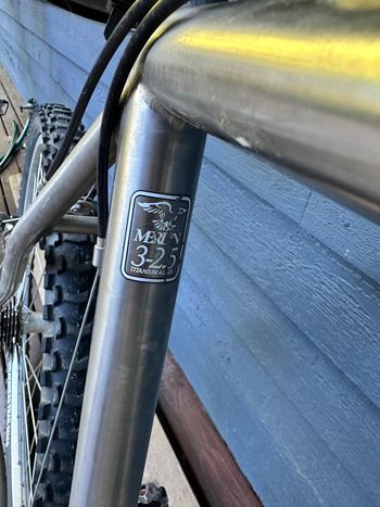 Used Merlin Custom Built Titanium Merlin Framed Mountain Bike 2000 Mountainbike, Light Gray — image 3 of 5