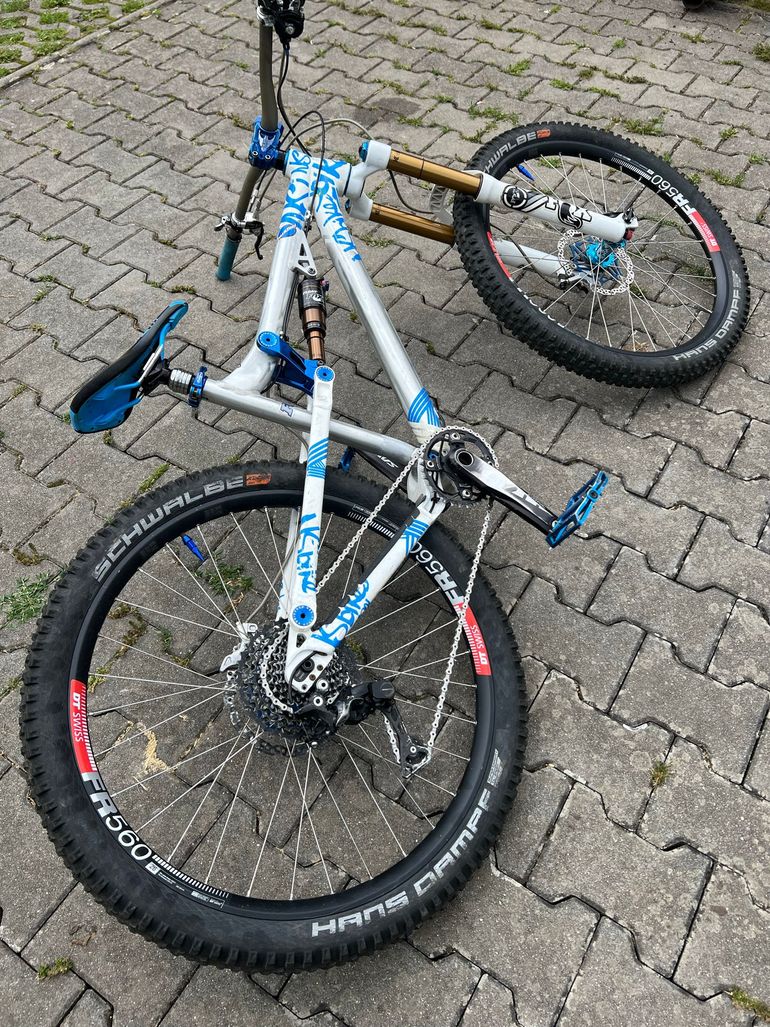 Gebrauchtes Ns bikes Custom Shimano SLX 2017 Mountainbike, Hellgrau — Bild 4 von 4