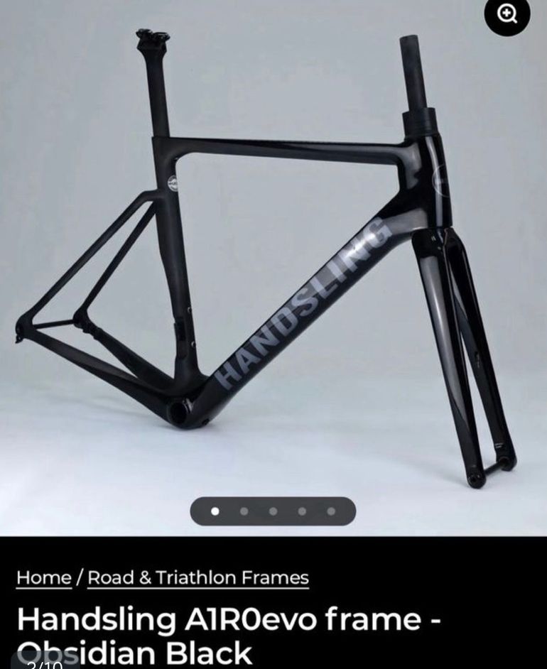 Handsling A1R0evo Frameset 2023 Road & Gravel de segunda mano, Negro — imagen 5 de 7