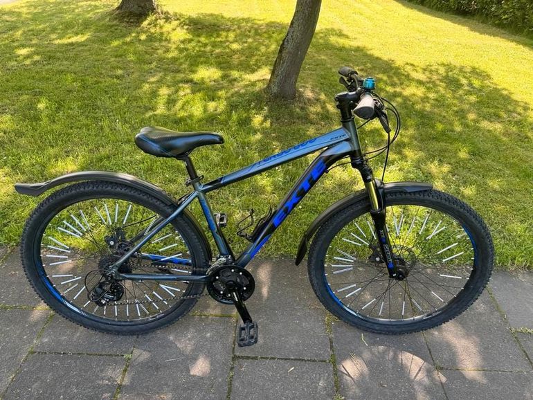 Gebrauchtes Exte Custom Shimano Tourney 2024 Mountainbike, Blau — Bild 5 von 5