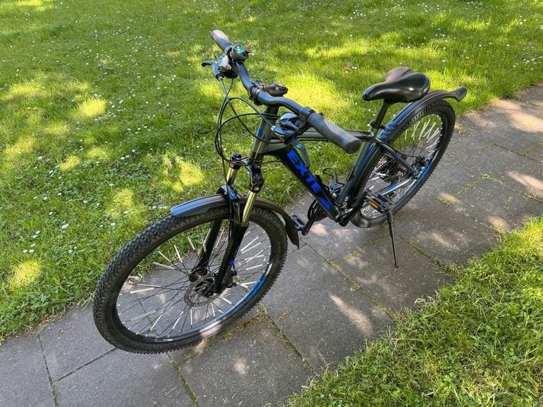 Gebrauchtes Exte Custom Shimano Tourney 2024 Mountainbike, Blau — Bild 3 von 5