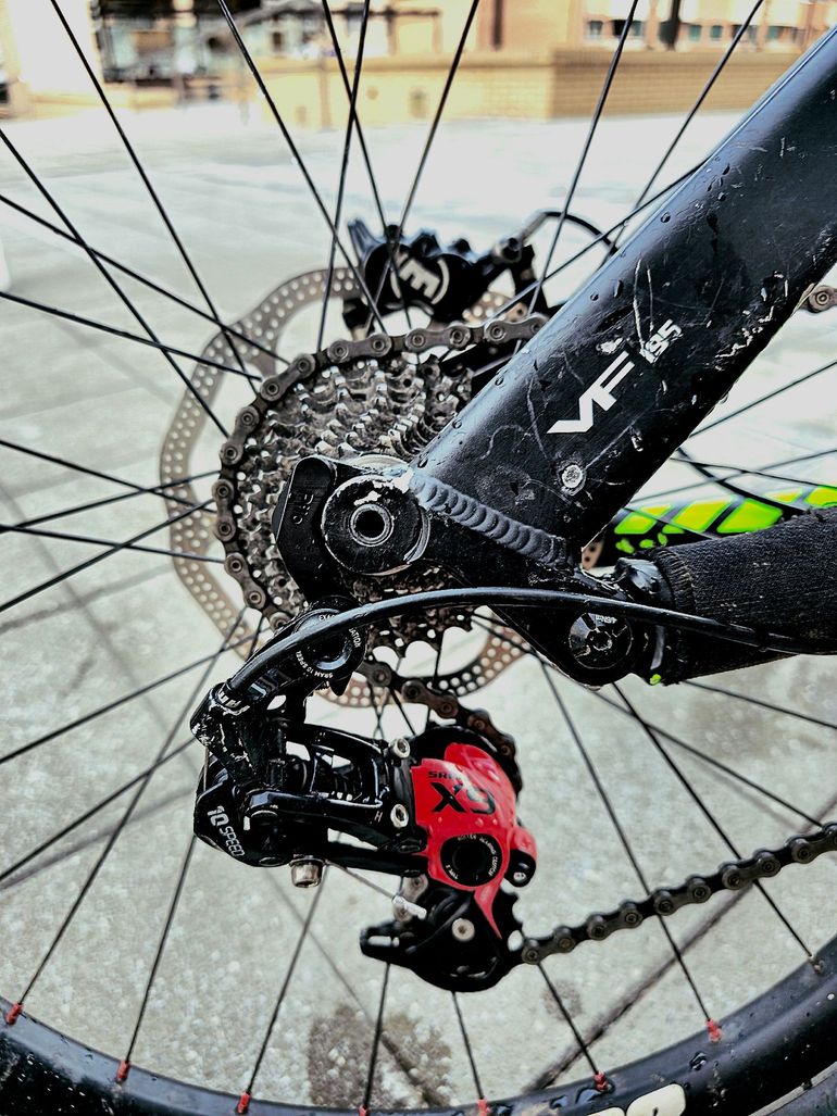 Gebrauchtes Votec Custom SRAM X9 2014 Mountainbike, Grün — Bild 4 von 9