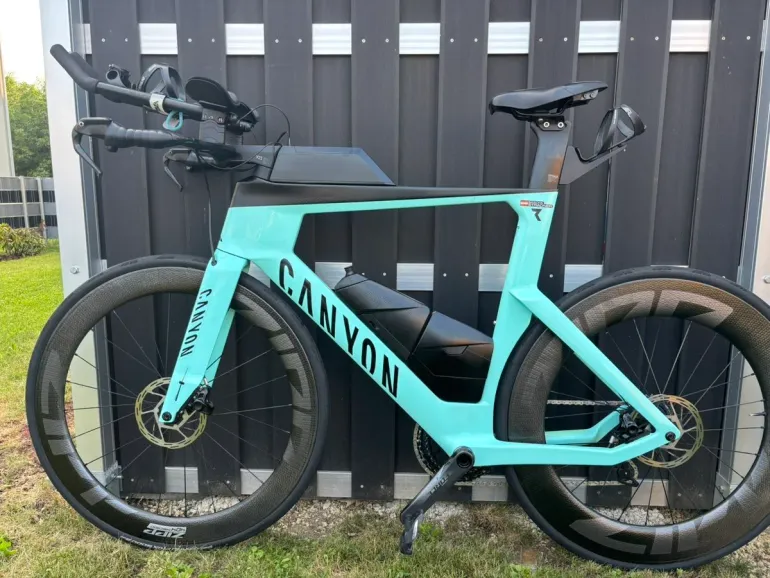 Gebrauchtes Canyon Speedmax CF 8 Disc ETap 2021 Road & Gravel, Grün — Bild 2 von 23