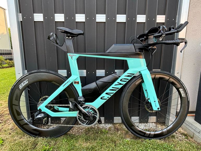Gebrauchtes Canyon Speedmax CF 8 Disc ETap 2021 Road & Gravel, Grün — Bild 1 von 23