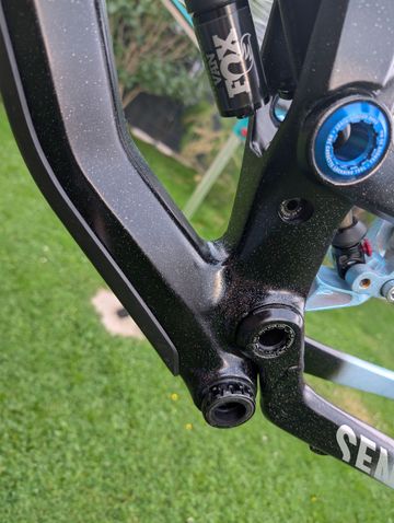 Used Canyon Sender CF Frameset 2019 Frameset 2019 Mountainbike, Blue, 27.5 — image 4 of 7