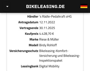 Used Riese & Müller Birdy Rohloff Speedhub 2022 Urban, Blue — image 9 of 9