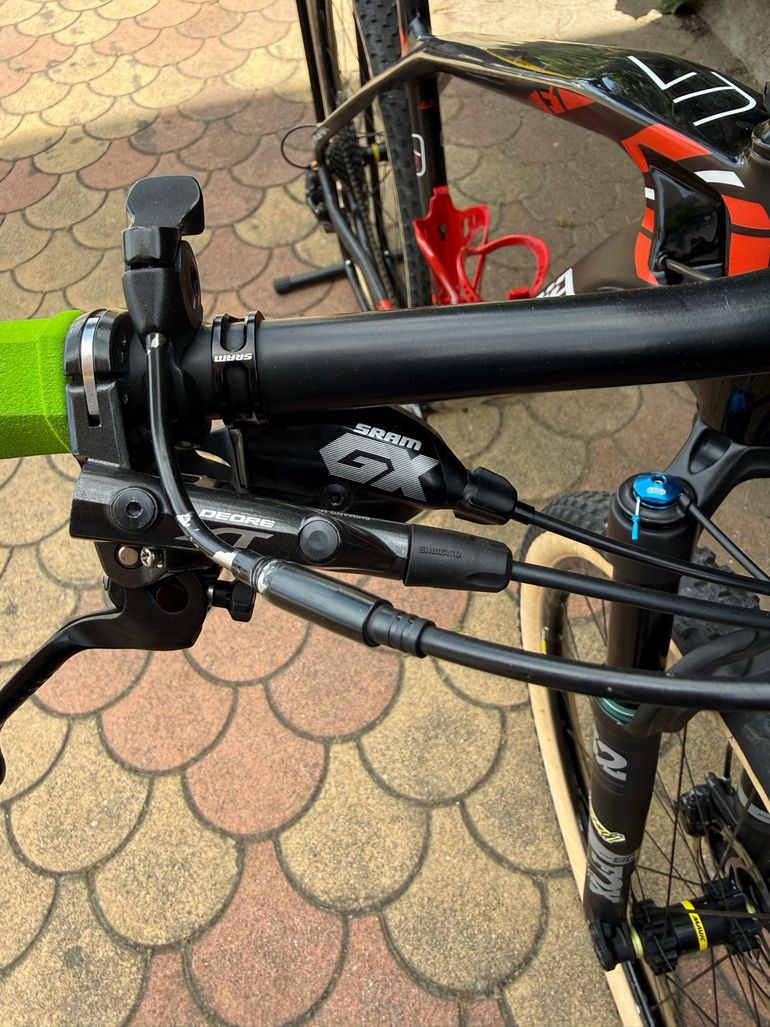 Gebrauchtes Olympia Iron SRAM GX Eagle 2018 Mountainbike, Schwarz — Bild 7 von 13