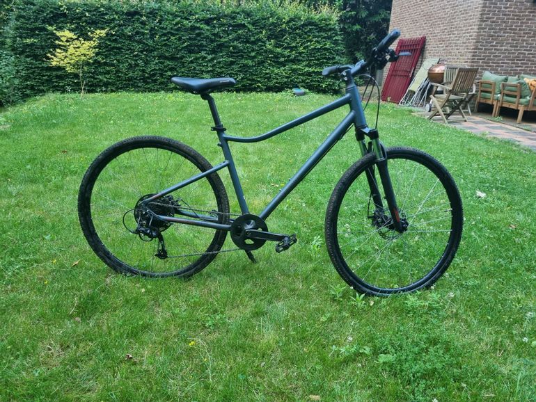 Brugt RIVERSIDE Hybridefiets 500 Nachtblauw 2023 Urban — billede 2 af 4