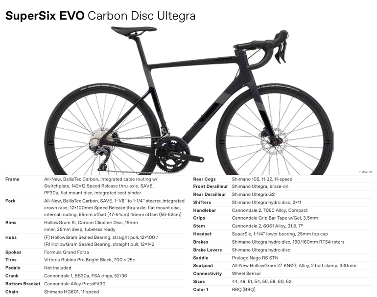Used Cannondale SuperSix EVO Carbon Disc Ultegra 2020 2020 Road & Gravel, Black — image 13 of 14